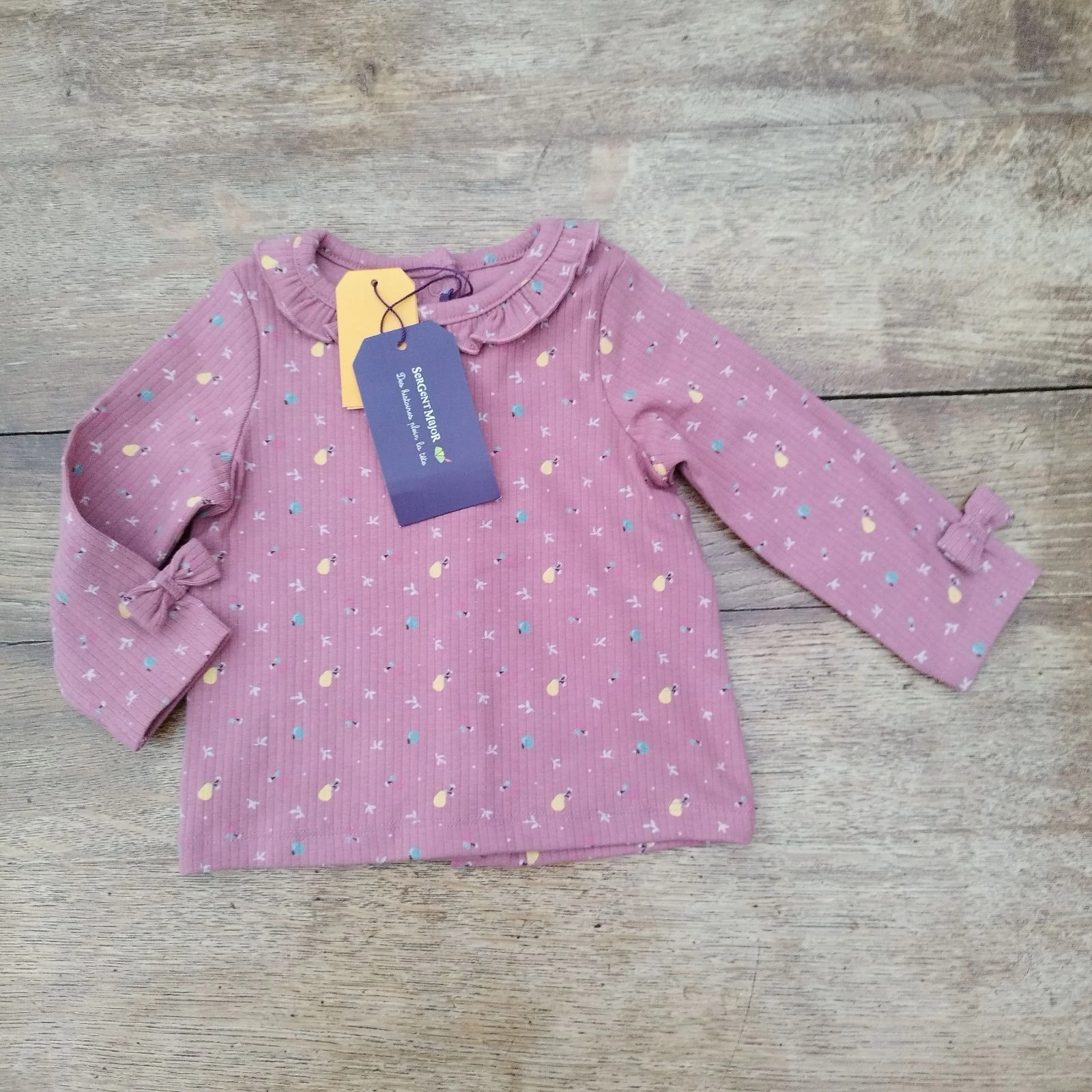 Blouse met lange mouwen fruitprint – photo 3